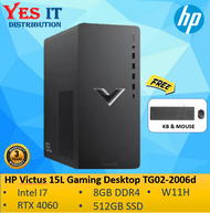 HP Victus 15L Gaming TG02-2006d PC (Intel Core i7-14700F 8GB RAM 512GB SSD RTX4060 8GB W11 3YW)
