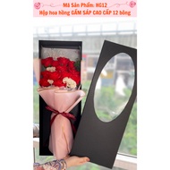 Premium 12-flower Wax Brocade Rose Box - Meaningful, unique gift