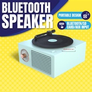 Vinyl Record Player Bluetooth Wireless Speaker Portable Mini Audio Speaker Vintage Retro Bluetooth H