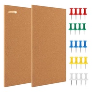 Cork Board Bulletin Board, Small Rectangular Pin Board for Wall, Self-Adhesive Cork Board for Office