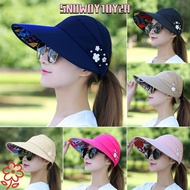 SNOWOY1OY2H Beach Cap Women Ladies Anti-UV Wide Brim Foldable Casual Hats