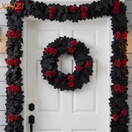 XINZI Halloween Maple Leaf Rose Vine, Gothic Style Maple Leaves Maple Leaf Garland, Wedding Plastic 