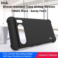 Imak Google Pixel 8 Pro Shockproof Soft TPU Case Pixel8 Matte Black Silicone Back Cover
