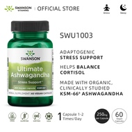 Swanson Ultimate Ashwagandha - KSM-66 (250 mg) 60 Vegan Capsules