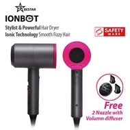 BESTAR IONBOT Hair Dryer1800W H5 with Negative Ion (Free volumizer)