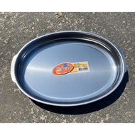 430 Stainless Steel 8 "Fish Plate 10" Fish [Plate Oval Grilled Kidney Mid-Autumn Barbecue Plate]