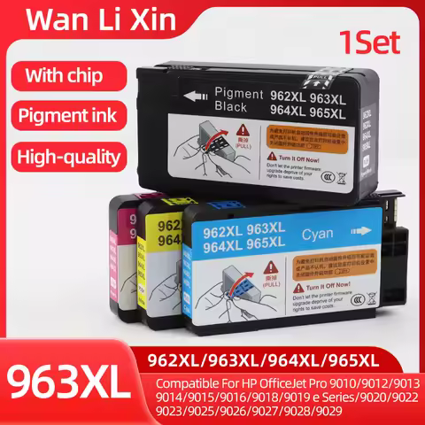 1Set 963 962XL 963XL 964XL 965XL Ink Cartridge Compatible for HP OfficeJet Pro 9010 9012 9014 9015 9
