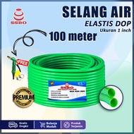 SSBO Selang Air Elastis Dop Tebal 1 Inch 100 meter Selang Taman Kebun Murah Cod