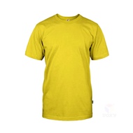 TSHIRT KOSONG LENGAN PENDEK LELAKI MICROFIBER ROUND NECK T SHIRT YELLOW BAJU KOSONG PLAIN T SHIRT BAJU T SHIRT KOSONG