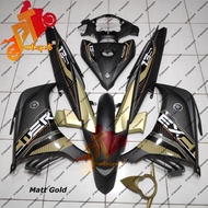 Yamaha LC 135 Cover Set Matt Black Matt Gold Exciter Kings 2021 GOLD V2V3V4V5V6 83