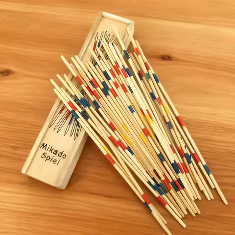 1/3/5/10PCS Pick Up Sticks Table Game Wooden Pick up Classic Game Mikado Spiel for Adults Kids Fun P