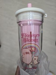 Lulu the Piggy 水樽 Lulu豬聯名tritan透明吸管杯 春日花花款