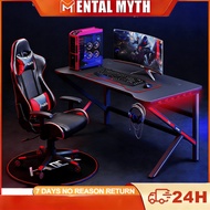 M&M Gaming Computer Table Home Office Table Study Table PC Table Black White Gaming Table E-sports T