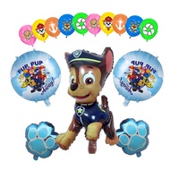 15pcs Paw Patrol Birthday Balloons Chase Skye Rubble Patrulla Canina Balloon Boys Girls Party Deco Gift Set Toys For Children