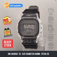 Original G Shock Men DW-5600SK-1D DW-5600SK-1 DW5600SK-1D Digital Petak Sk Skeleton  Watch [READY STOCK]
