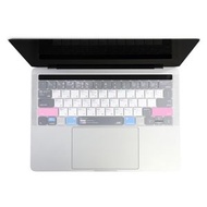 全城熱賣 - JRC 英文版 彩色硅膠筆記本電腦鍵盤膜 適用於MacBook Air 13.3 inch A1932 (2018)（舒緩色）