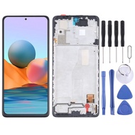 Spareparts New OLED Material LCD Screen and Digitizer Full Assembly With Frame for Xiaomi Redmi Note 10 Pro 4G/Redmi Note 10 Pro/Redmi Note 10 Pro Max M2101K6G M2101K6R M2101K6P