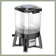 (QJWR) Aquarium and Pond Use Solar Fish Feeder Intelligent Fish Feeder and Fish Food Distributor.