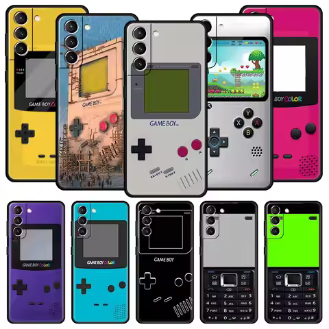Gameboy Boy Game Phone Case For Samsung Galaxy S25 S24 S23 FE S22 Ultra S20 S21 5G S10 Plus S10E Sof