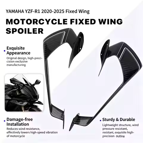 Suitable for Yamaha YZF-R1 (2020 - 2025) for modifying carbon fiber fixed wing GP diffuser airfoil a