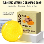 Natural Turmeric Shampoo Soap Oil Control Silicone-free Cleaning White Shampoo Soap Hair F3n5