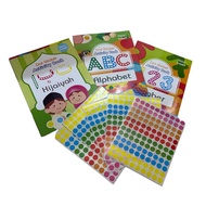 KIDIKOIN Dot Sticker Activity Book Equipped with 5 Dot Stickers - Available in Multiple Themes
