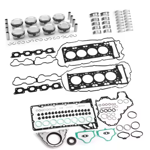 Engine Gasket Piston Bearing Overhaul Rebuild Kit For BMW X5 X6 550i 750i F06 F10 F11 E70 E71 N63 4.