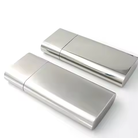 304 Stainless Steel Cigar Box Case Holder 3 Pcs Cigars Pipe Tubes Smoking Storage Humidor Accessorie