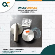 Stainless Steel Cubicle Partition Indicator Lock SS 304 F130 Bathroom Cubicle Toilet