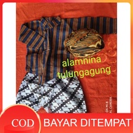 surjan anak baju surjan anak surjan lurik anak baju surjansetelan Surjan blangkon Jogja umur 7bulan