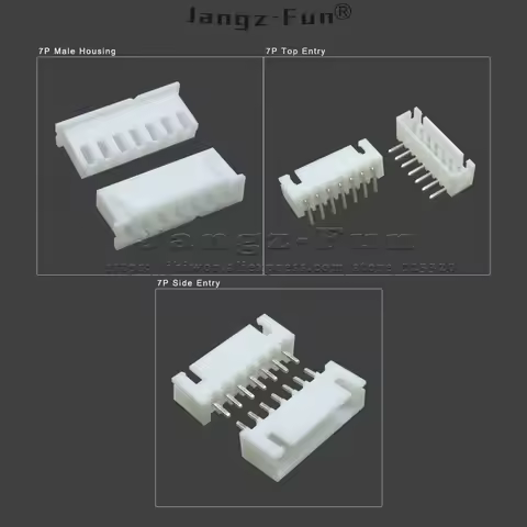 100pcs 7P JST XH 2.54 Plug 2.54mm XH2.54 7 Pin Male Female Housing Header Connectors Electric Cable 