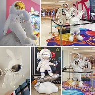 Shopping Mall Theme Paradise Floor Decoration Astronaut Cartoon Astronaut Glass Steel IP Decoration 
