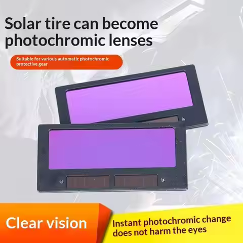 【LM】Solar Powered Auto Darkening Welding Lens With Instant Dimming Clear View For Professional Weldi