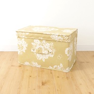 日本TOYO CASE 北歐風印花可折疊不織布收納箱-3入-奶油米黃