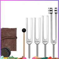 Tuning Fork Set-Weighted& Unweighted-Frequency Tools(128Hz 432Hz 512Hz 528Hz) Includes Activator, Ma