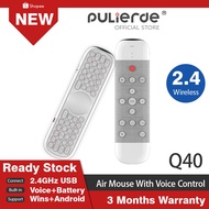 🔥New Arrival🔥Pulierde Q40 Voice Control Remote Air Mouse + Touchpad + Voice Input + Keyboard universal remote for android tv box iptv smart tv