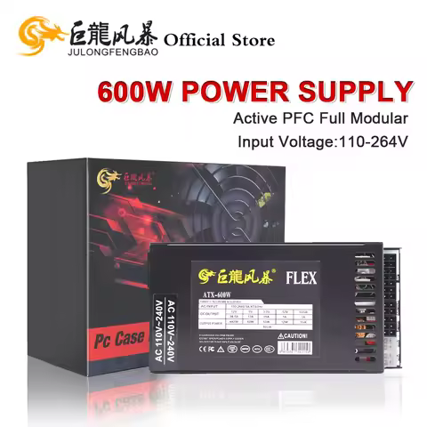600W Full Modular 1U Flex ATX PSU PC Power Supply 110-264V ENP-7660B For K39 A4 S3 G5 ITX Mini Case 