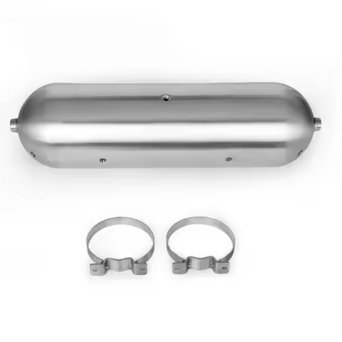Universal Air Tank 3 Gallon G1/4*7 Hole Polishing Seamless Aluminum For Air Suspension System Access