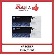 [ORIGINAL] HP 136A / 136X Black Toner Cartridge W1360A W1360X