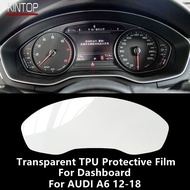 For AUDI A6 12-18  Dashboard Transparent TPU Protective Film Anti-Scratch Repair Film Accessories Refit