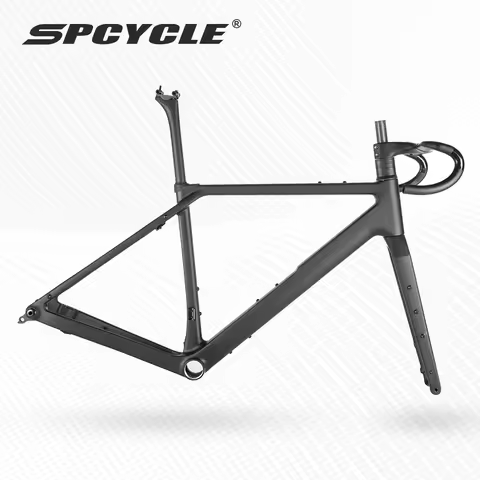 Spcycle G069 Aero Carbon Gravel Bike Frame T47 Thread BB UDH Hanger Race Gravel Bike Carbon Frameset