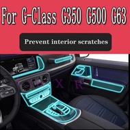 For Benz G-Class G350 G500 G63  2023 Car Interior Center console Transparent TPU Protective film Ant