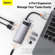 Baseus Type-C HUB Compatible With HDMI USB3.0 PD Adapter SD/TF RJ45 VGA 3.5mm Audio HUB Dock Splitte
