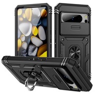 全城熱賣 - 適用於谷歌 Pixel 8 Pro 軍士二代推窗三合一手機殼（黑色）