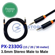 Panamax PX-2330G 3.5mm Stereo Plug to 3.5mm Stereo Plug Cable - 1.8 / 3 / 5 / 10 meter
