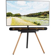 PUTORSEN Easel TV Stand for 42 43 to 65 Inch LED LCD OLED Screens, Portable Swivel Tripod TV Stand w