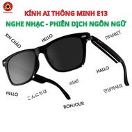 AI E13 Translation Glasses - Integrated Bluetooth Speaker, Clear Talk, Accurate Translation of All L