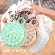 Head Massage Brush Shampoo Artifact White Shampoo Comb Brush Scratcher Head Silicone Shampoo S9h1