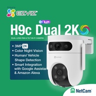 EZVIZ P&T H9C DUAL LENS 2K (3MP & 3MP) WIFI WIRELESS OUTDOOR CAMERA CCTV SMART IP OFFICIAL WARRANTY