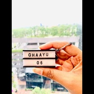 LED ALPHABET KEYCHAIN